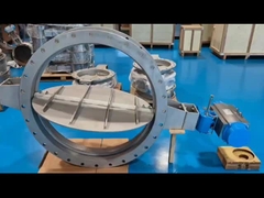 Zawór rurowy ze stali nierdzewnej do kontroli wysokiej temperatury gazów spalinowych w rurach o dużej średnicy