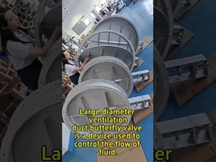 Zawór motylkowy do przewodów wentylacyjnych dużego kalibru