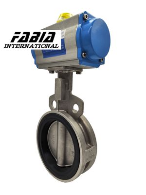 Clamp Pneumatic Butterfly Valve Stainless steel Body Soft Seal Butterfly Valve