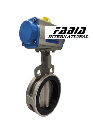 Clamp Pneumatic Butterfly Valve Stainless steel Body Soft Seal Butterfly Valve