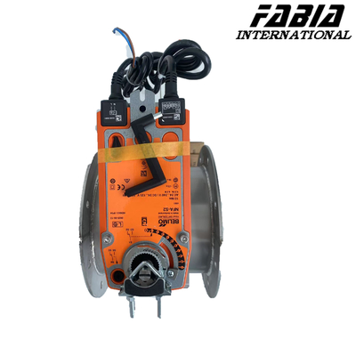 Zawór motylkowy elektryczny DN125, stal węglowa, zawór elektryczny