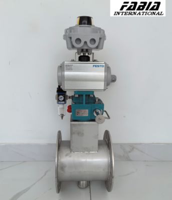 Zawór motylkowy pneumatyczny do powietrza, wody, oleju i gazu