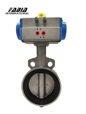 Clamp Pneumatic Butterfly Valve Stainless steel Body Soft Seal Butterfly Valve